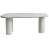 Image de Rhodes - Table à manger 6 personnes en effet travertin - Beige