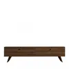 Image de Yara - Meuble TV 2 portes en bois L160cm - Bois foncé