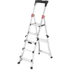 Image de Escabeau professionnel télescopique 3m adapté aux escaliers Hailo TL100