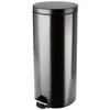 Image de Poubelle de cuisine à pédale 30L Noire mat - SELEKTA