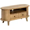 Image de Petit meuble TV arrondi en bois de manguier Maëva