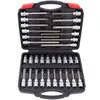 Image de COFFRET 32 DOUILLES MALES A EMBOUT TORX T20 à T70 LONG & COURT 1/2