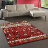 Image de Tapis berbère 200x290 tissé motifs tribaux LYN8 MOROCO rouge