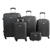 Image de Set de 4 Valises 4 roues + Vanity Alistair - Collection Airo 2.0 - 4 roues - ABS ultra résistant - Noir