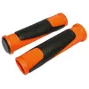 Image de Paire de poignées VTT bi-matiere Newton - orange/noir - 130 mm - Homme - Adulte