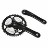 Image de Pédalier VTT - P2R - 9V - Aluminium Noir - 170mm - 44-32-22 - Boîtier 110mm
