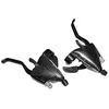 Image de Levier-manette VTT P2R 3x8V. Noir Alu Azera pour frein V-Brake compatible Shimano (paire) - P2R