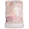 Image de Protège carnet de santé Lapinou - Rose - 15 x 26 cm