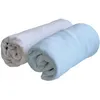Image de DOMIVA Drap housse + Alèse Uni - 100% Coton - Traité Sanitized - Bleu clair - 60 x 120 cm