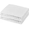 Image de Lot de 2 draps housse - MON PTIT DODO - Jersey 100% coton - 60 x 120 cm - Blanc