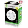 Image de Spot Led Encastrable Blanc Orientable - LAMPESECOENERGIE - Lot de 2 - 5W - Blanc Chaud