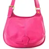 Image de Sac besace bandoulière cuir lisse CARTOUCHIERE Fushia