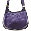 Image de Sac à Main OH MY BAG en Cuir Souple Violet - Bandoulière Réglable - Fabriqué en Italie