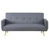 Image de Berlin gris : Canapé scandinave convertible 3 places gris