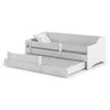 Image de Lit enfant Kris blanc + gigogne 160x80cm - avec matelas