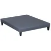 Image de Sommier en bois Tapissier Kit 140x190 cm Coloris Gris ciment Livré en kit