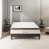 Image de Ensemble Zermatt 160x200 cm Matelas Mousse + Sommier Bois