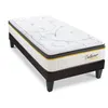 Image de BELLECOUR LITERIE Ensemble Bellecour 3.0 90x190 cm Matelas Ressorts ensachés + Sommier Bois