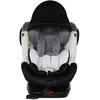Image de ZELI Siège-auto évolutif i-Size pivotant 360° enfants de 40 à 150 cm 0-36 kg Isofix Top Tether Gris avec canopy