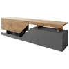 Image de Pitt - meuble TV - 160 cm - style industriel - Bois / Gris