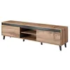 Image de Lord - meuble TV - effet bois et noir - 170 cm - style industriel - Bois