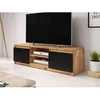 Image de Robin - meuble TV - 120 cm - style industriel - Noir / Bois