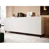Image de Sanna - buffet bas - 200 cm - style contemporain - Blanc