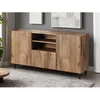 Image de Come - buffet bas - effet bois - 2 portes 1 tiroir et 1 niche - 150 cm - Bois