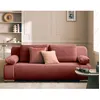 Image de Elio - canapé 3 places convertible - avec coffre - en velours et velours côtelé - Rose