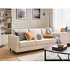 Image de Jake - canapé 3 places - convertible - en velours côtelé - Beige