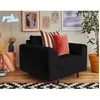 Image de Rune - fauteuil - en velours côtelé - Noir