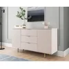 Image de Monica - buffet - beige - 3 tiroirs et 2 portes - 150 cm - Beige