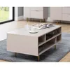 Image de Monica - table basse - beige - 5 niches - 100 cm - Beige