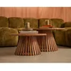 Image de Kerala - lot de 2 tables basses gigognes - bois massif de manguier - Bois