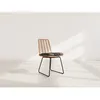 Image de Forenza - lot de 4 chaises - effet rotin - coloris bois et noir - Noir / Bois