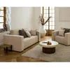 Image de Topaze - canapé droit 2 places - en tissu - Beige