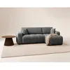 Image de Nicole - canapé dangle réversible 4 places convertible avec coffre en tissu - Gris