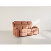 Image de Armand - Canapé 3 places relax électrique en velours côtelé - Terracotta