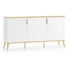Image de Buffet 3 portes Petits-meubles - Zora - 170 x 40 x 88cm - Blanc