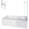 Image de Baignoire bain douche JACOB DELAFON Malice + pare bain + étagère 160 x 85 v. droite
