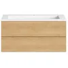 Image de Meuble simple vasque BURGBAD Cosmo 120 cm chêne