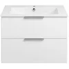 Image de Meuble vasque 90 cm BURGBAD Olena blanc brillant