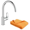 Image de Robinet de cuisine GROHE Start Flow Quickfix + microfibre