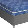 Image de Housse à matelas damassé 180 x 200 cm King size - Rénove matelas - Bleu -