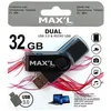 Image de Clé USB - MAXL - 32GB - USB 3.0 - Dual OTG - Compatible USB et micro USB