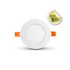 Image de Plafonnier LED Encastrable Blanc 6W 450lm 120° 120x22mm - Blanc Chaud 3000K EL-100033