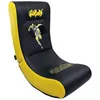Image de Subsonic - Chaise à bascule Rocking Chair Batman pouf gamer simili cuir et broderies - Noir et jaune