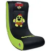 Image de Fauteuil à bascule gaming - Subsonic - Rocker Seat Brawl Stars - Noir et Vert - Similicuir - Mousse haute densité