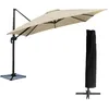 Image de Parasol déporté MOLOKAI carré 3x3m beige + housse