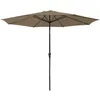 Image de Parasol droit HAPUNA rond 330m de diamètre taupe